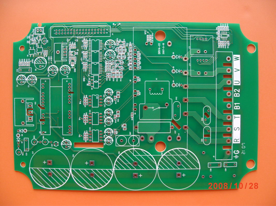 2 camadas PCB de dois lados em soldagem verde Resistência à cor Retardante de chama