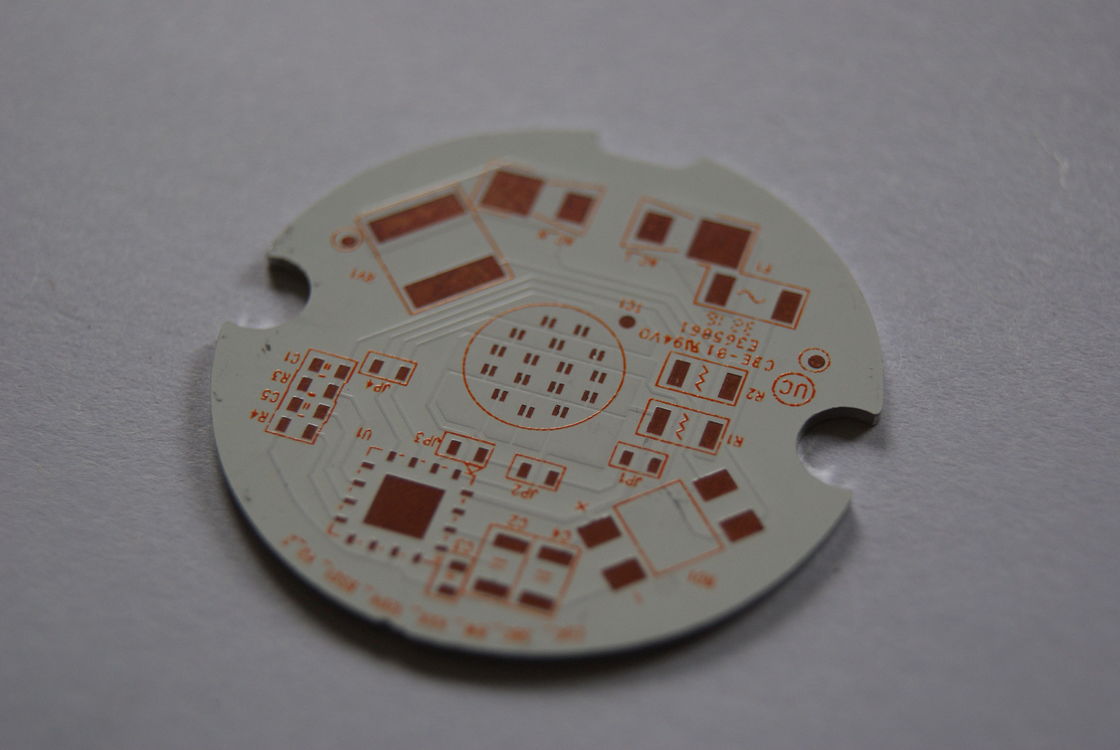 Placa de base de PCB de imersão de prata amarelo branco 0,5-6,0 oz placa de circuito IMS de cobre