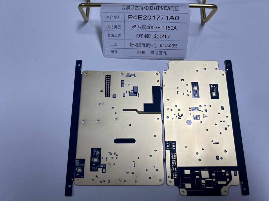 Rogers RO4003 + IT180 mistura Rogers PCB Board 0,5-6oz cobre imersão ouro acabamento