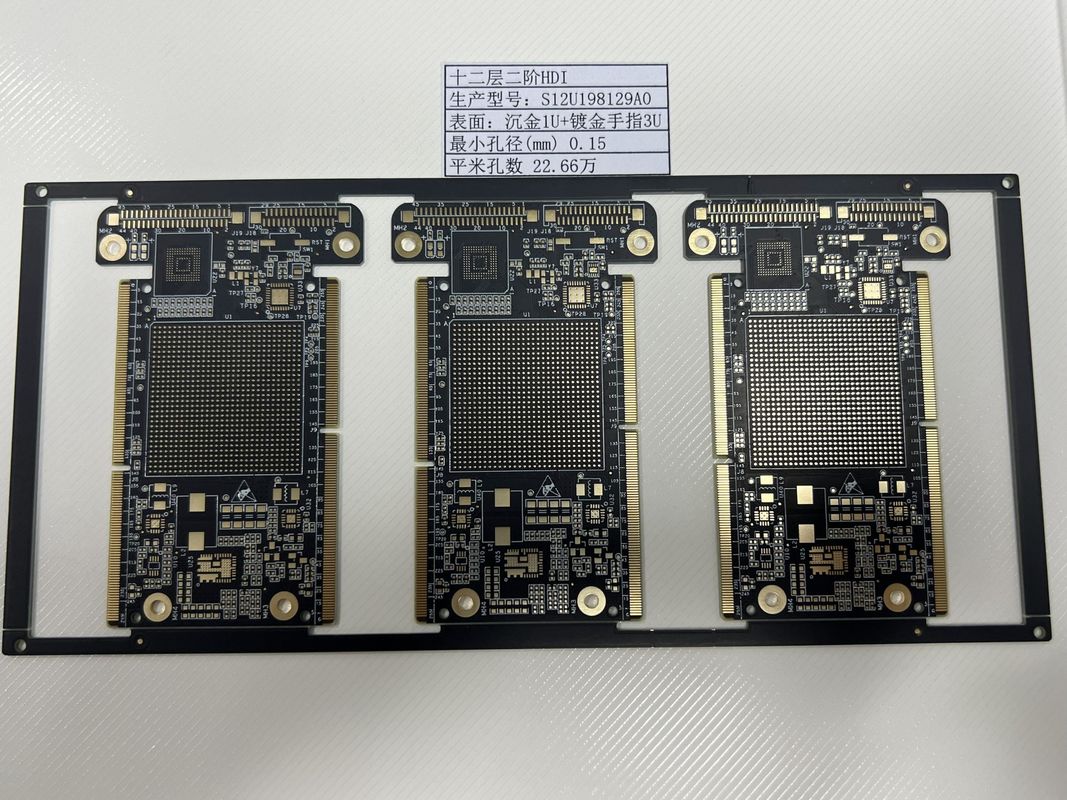 Ultra fino 4L1 + N + 1 PCB de alta densidade Design eletrônico complexo HDI PCB Protótipo
