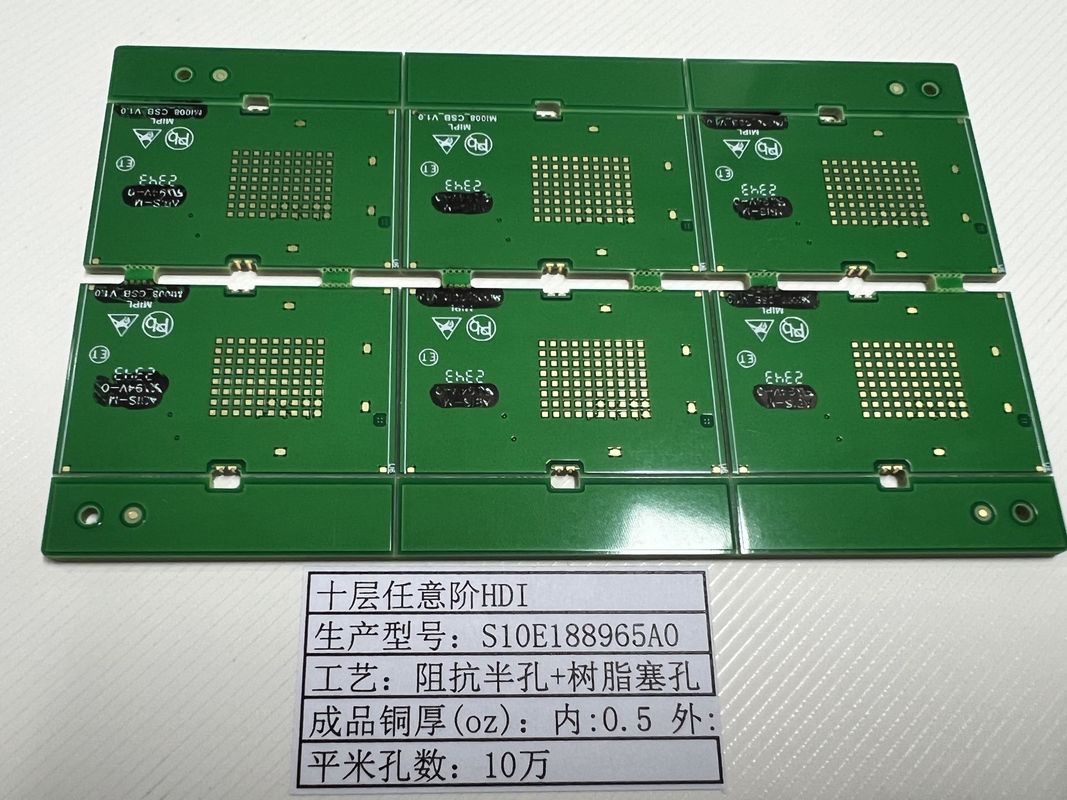 Bianco/Negro/Amarela LCD HDI PCBs Controle de Impedância FR-4 3mil Min. Anel Anular