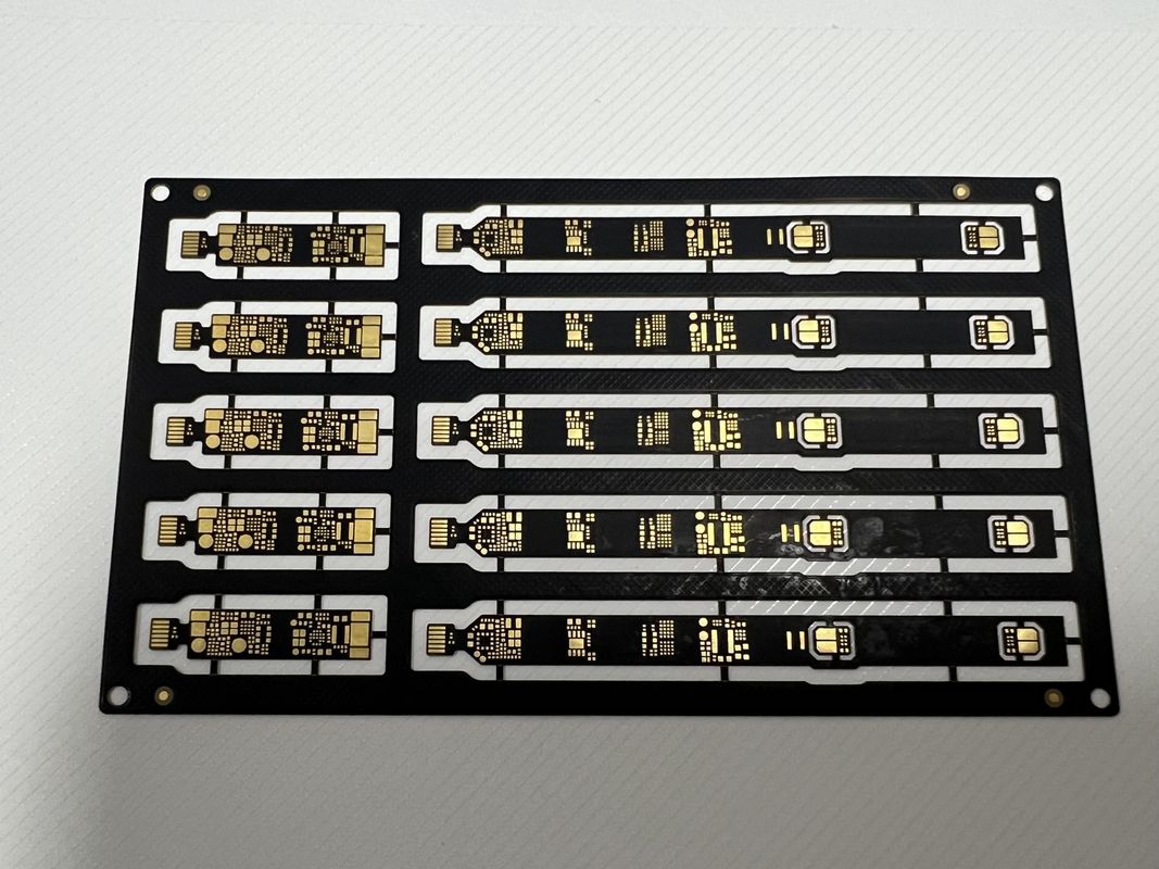 Densidade local Sanforizado Rigid Flex PCB Assembly 4 camada 0.1mm Trace com componentes SMD BGA