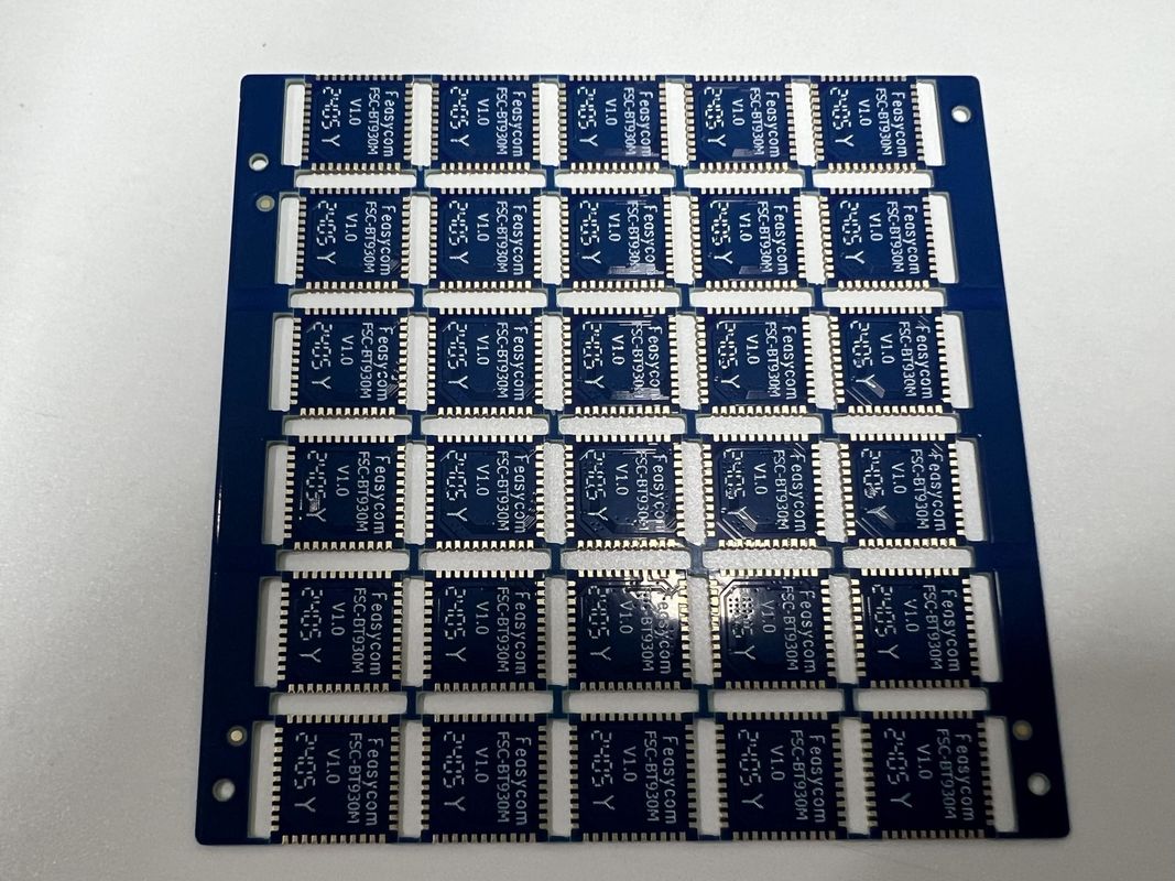 OEM Multilayer Circuit Board Quatro lados Meio-buracos com dedos de condutor de ouro IC Leads