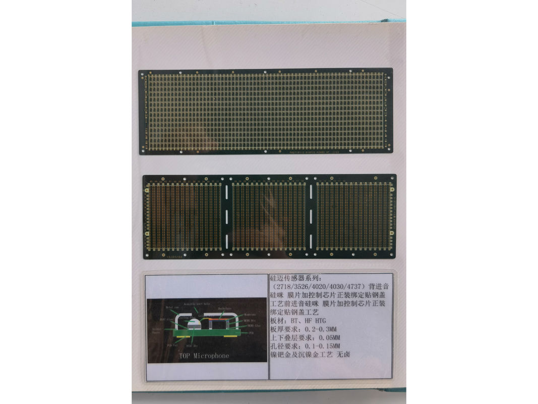 Substrato controlado por impedância como PCB Solda verde Máscara de 2 camadas Placa de circuito de silício PCB de trigo