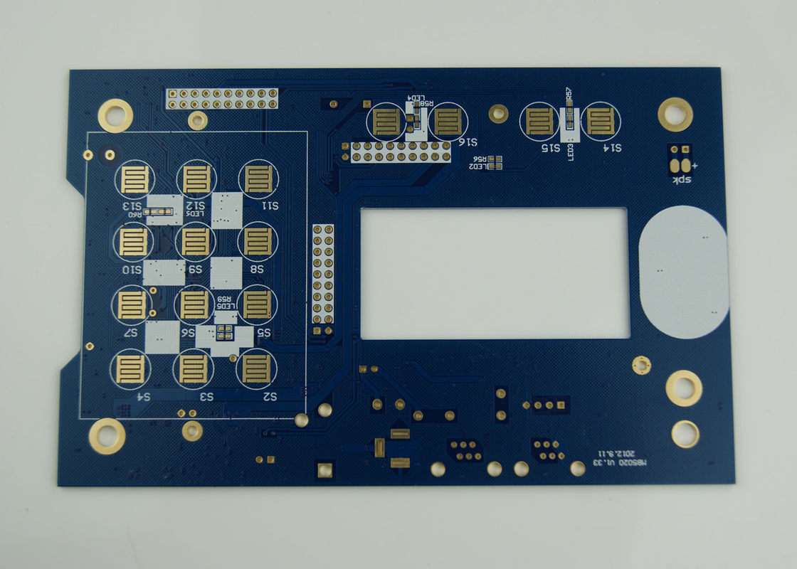 FR-4 Matéria-Prima PCB de camada dupla 1,6 mm para ambientes de temperatura e tensão