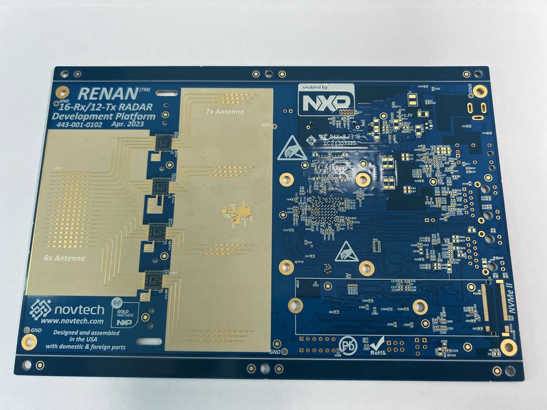 Placas de circuito impresso HDI de projeto eficiente com processo de ouro de imersão e espaçamento P1.5