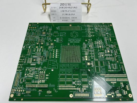 20 placa de PCB de camada com controle de impedância de múltiplos grupos VIPPO sob pasta TU-933