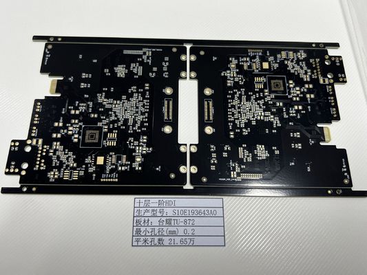 Tabela de PCB de interconexão de alta densidade Tuc TU-872 1+N+1 Goldfinger 30U